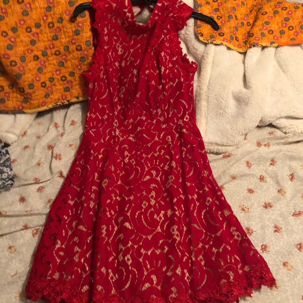 Open Back red formal dress!!